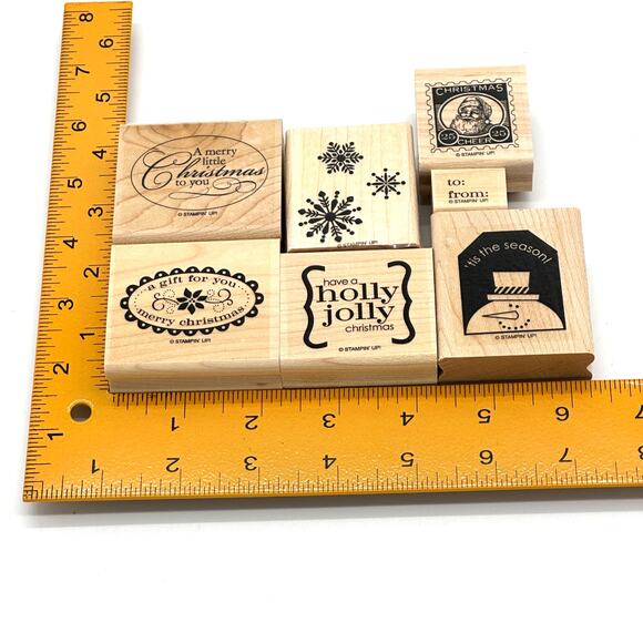Stampin' Up! Christmas Punch Rubber Stamps Holiday Gift Tag (7) - Picture 12 of 14